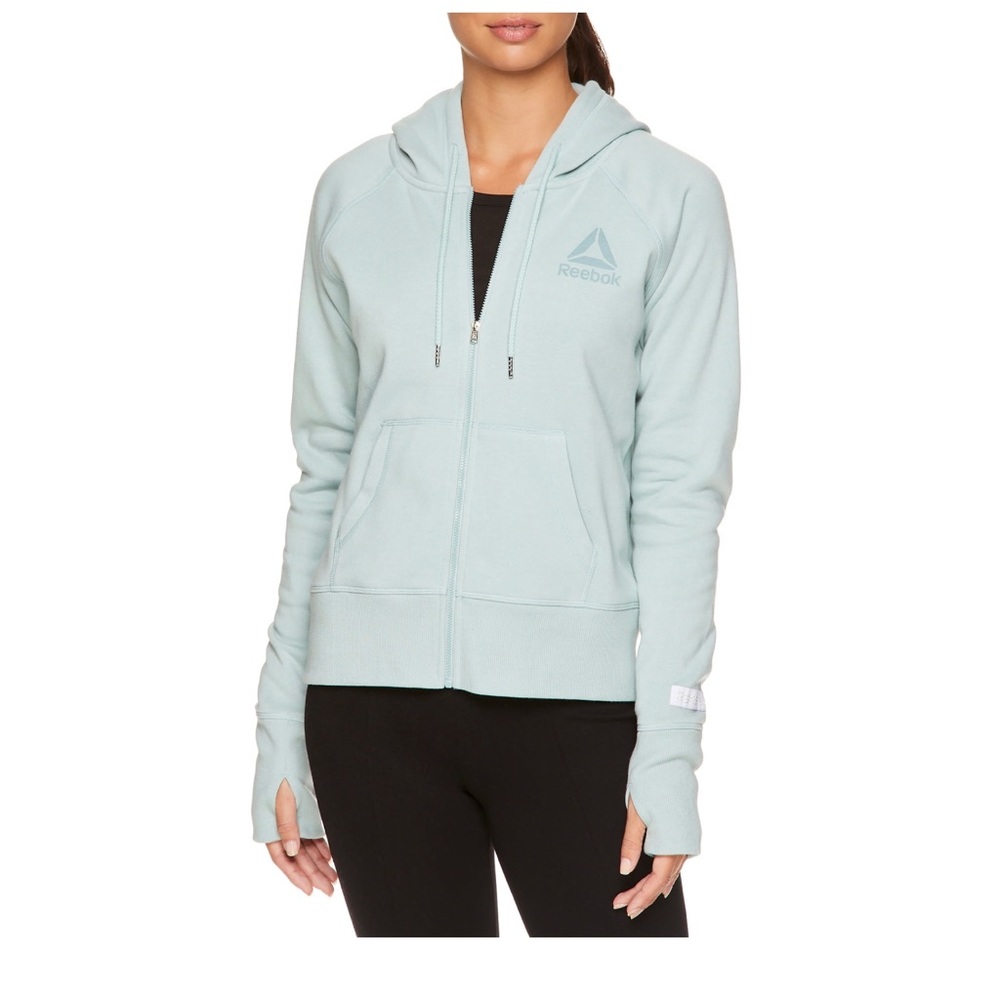 Reebok Womens Cozy Fleece Zip Up Hoodie